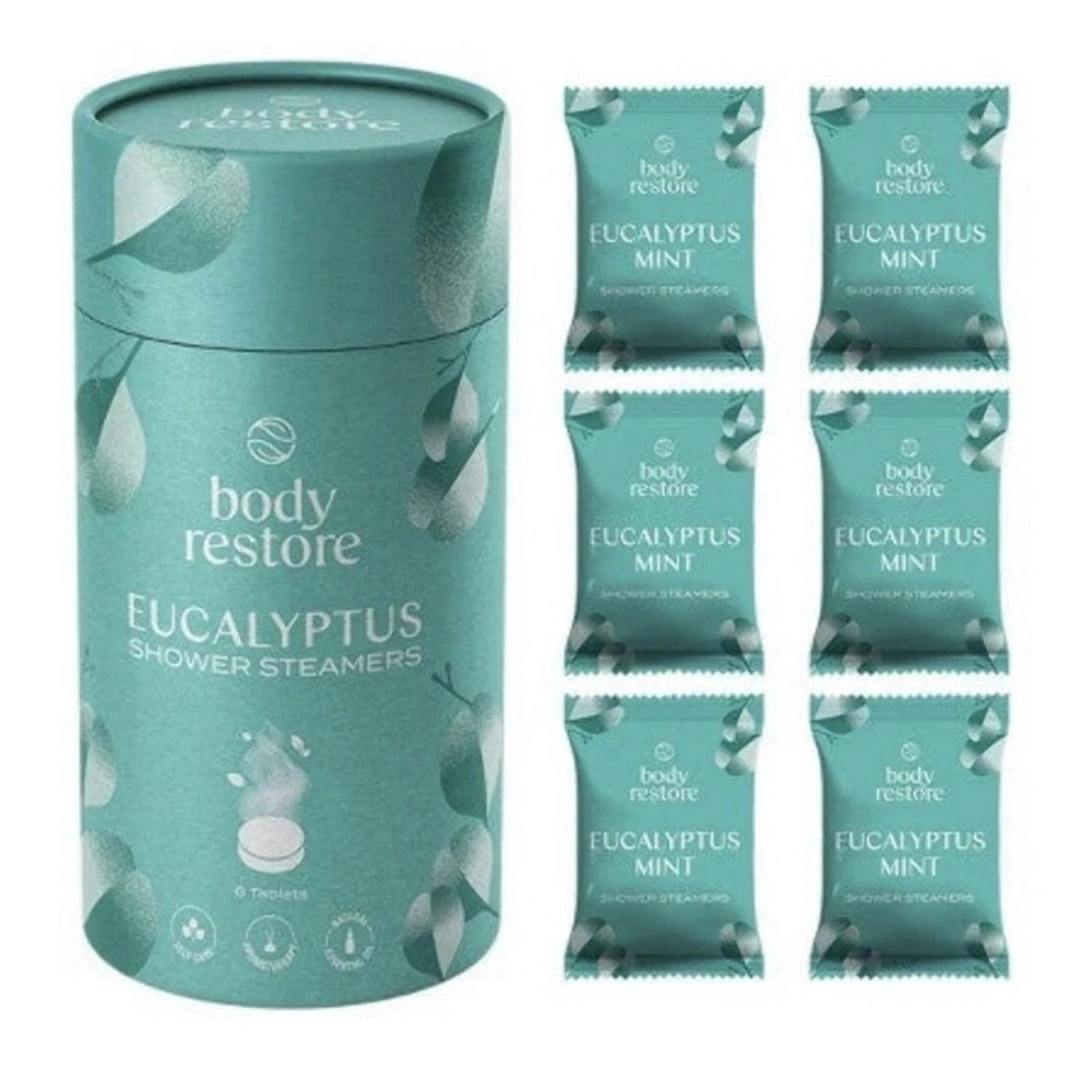 Body Restore Shower Steamers with 100% Natural Essential Oil Eucalyptus & Mint 6